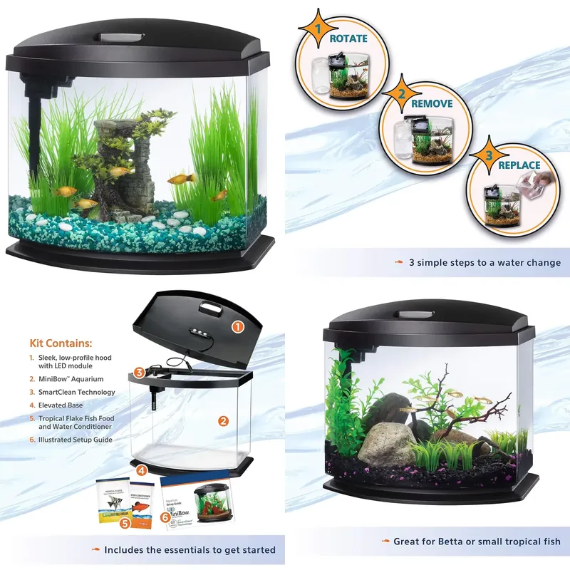 Aquarium Planted Tank Filter - Aquário de Vidro Acrílico Personalizado para