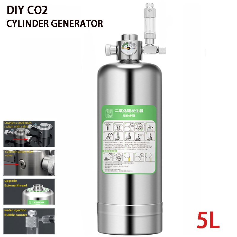 Aquarium Liquid Carbon - Gerador de co2 para aquário 5l,