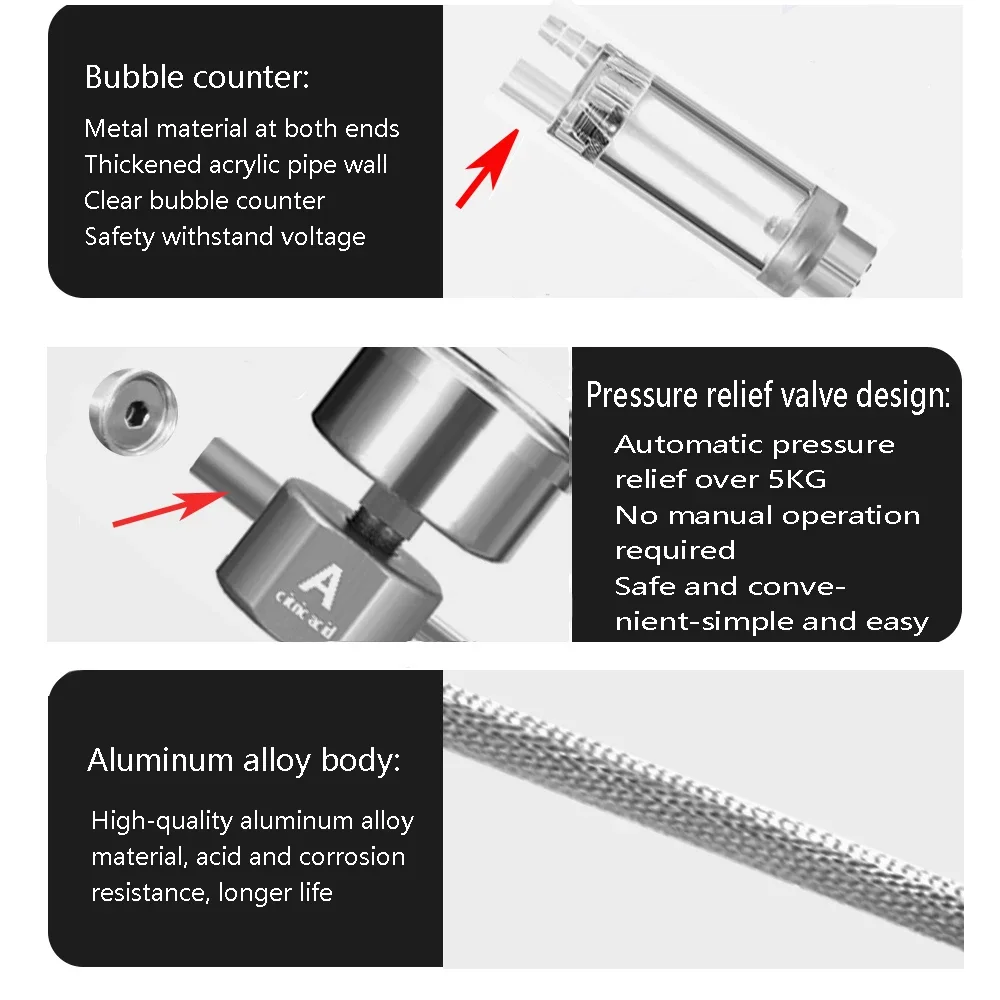 Kit de sistema gerador de CO2  - Aquarium Liquid Carbon avaliação e preço