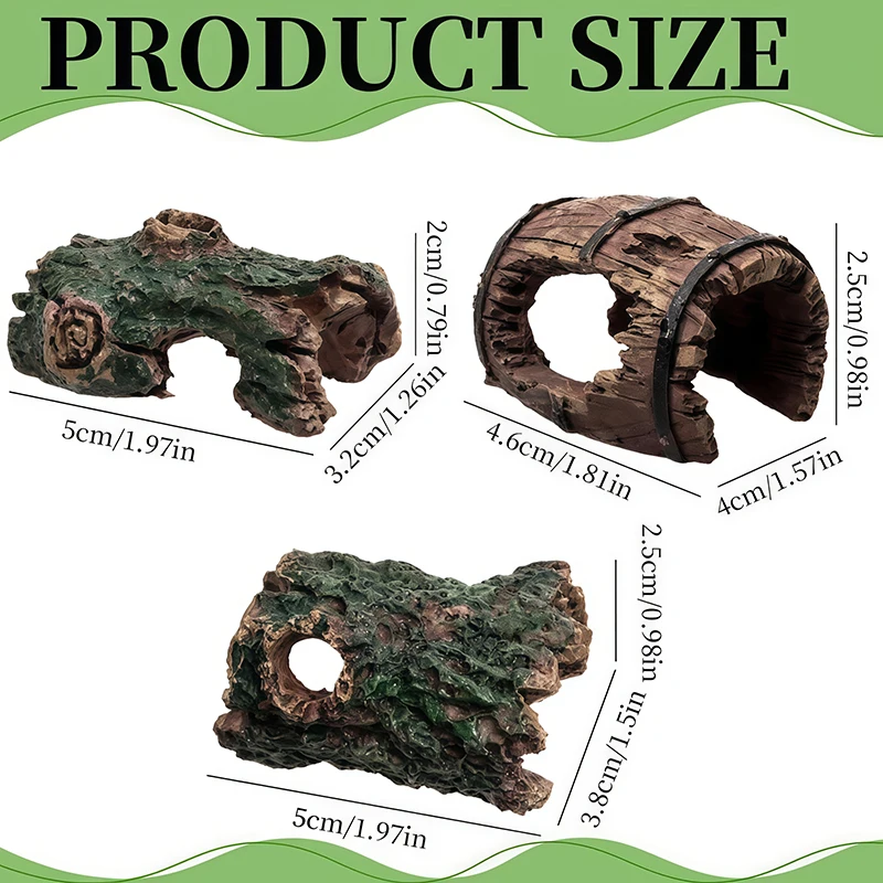 3 peças de decoração em resina - Aquarium Plant Substrate avaliação e preço