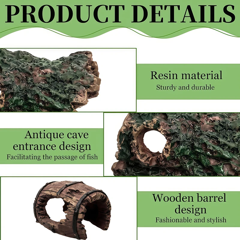 3 peças de decoração em resina - Aquarium Plant Substrate avaliação e preço