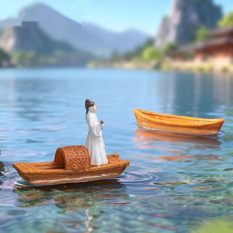 【S】Miniatura de Barco Flutuant - Aquarium Moss avaliação e preço