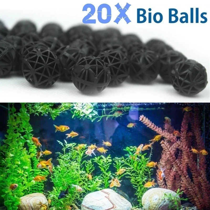 20 Peças Bolas Biológicas de 1 - Aquarium Planted Tank Filter avaliação e preço