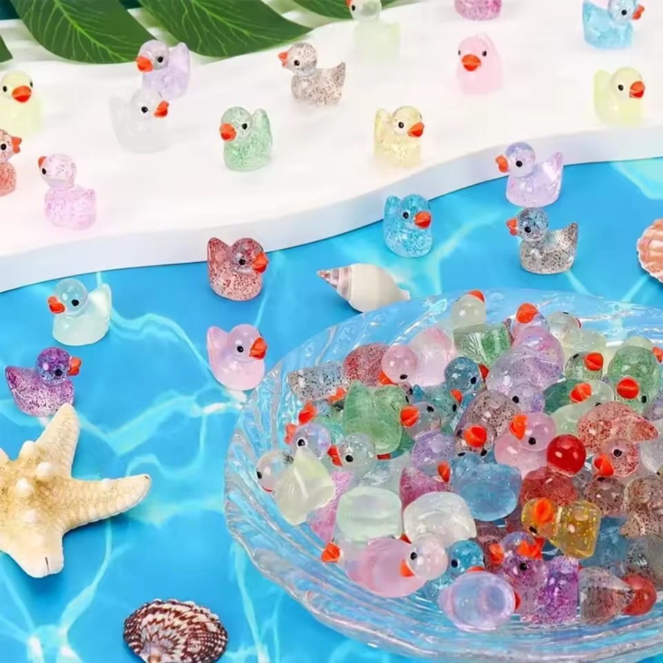Pato em miniatura de resina co - Plant Aquarium Pot avaliação e preço