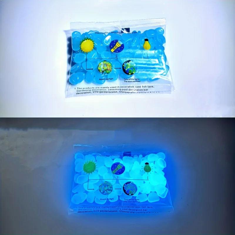 100 peças de pedras luminosas  - Plant Aquarium Pot avaliação e preço