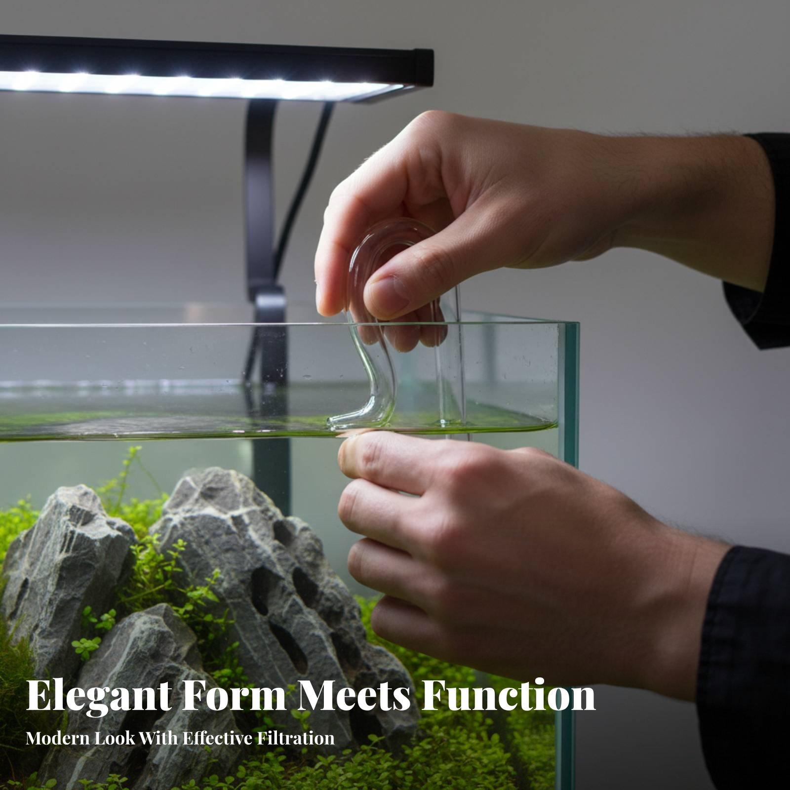 Tubo de Vidro Lily Pipe para A - Aquarium Planted Tank Filter avaliação e preço