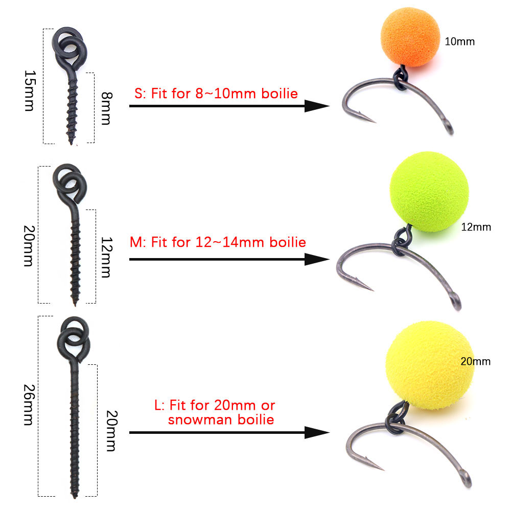 20 pçs carpa pesca boilie clip - Aquarium Fertilizer avaliação e preço